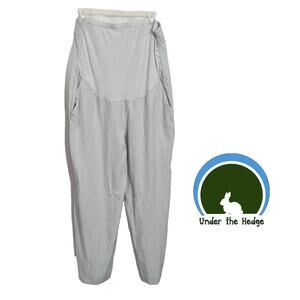 Seraphine Sea Foam Green The Work Edit Maternity Pants Size 10 Wide Leg A2